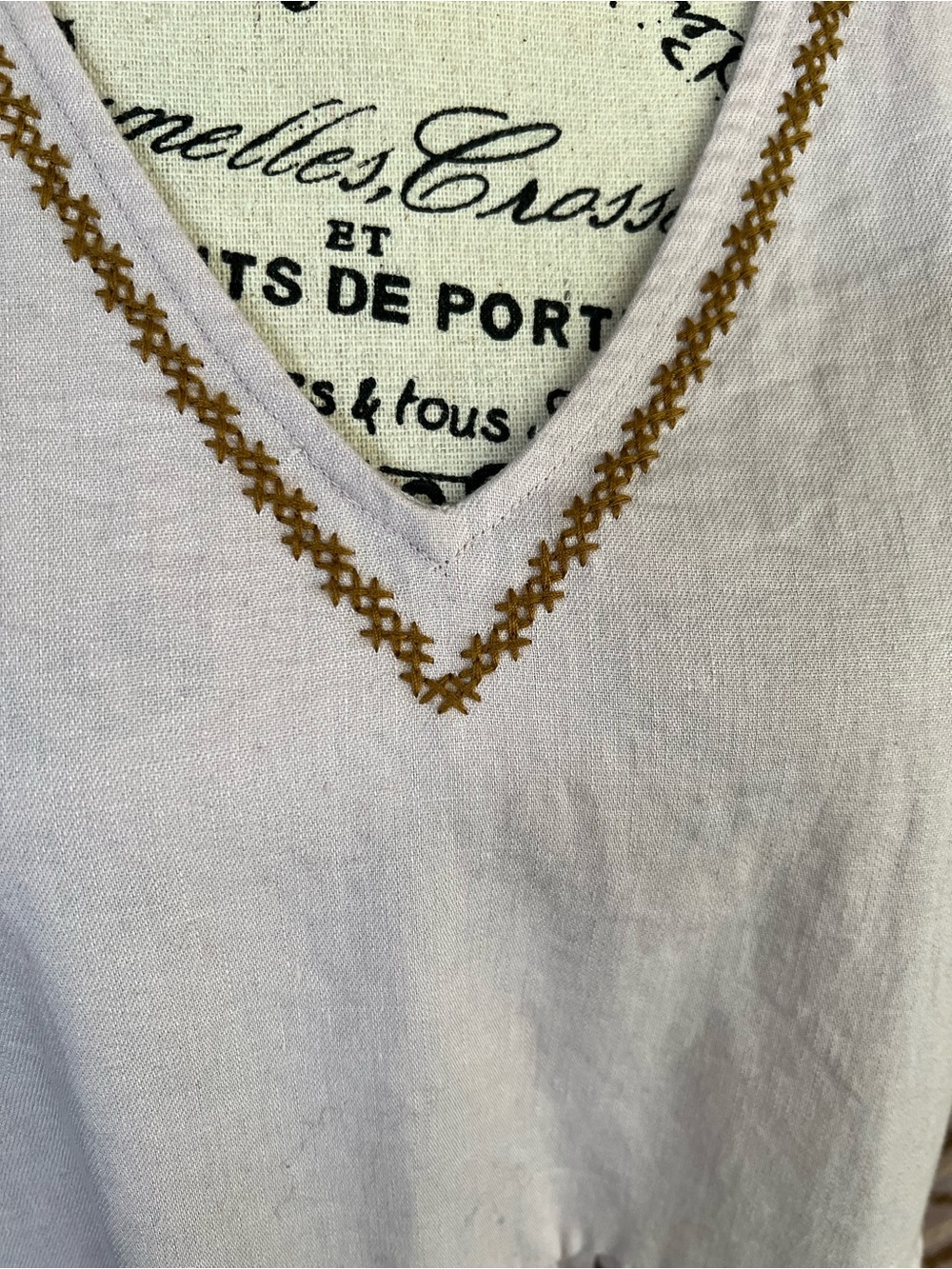 Madewell Linen/Cotton blend BoHo dress - Picture 2 of 10